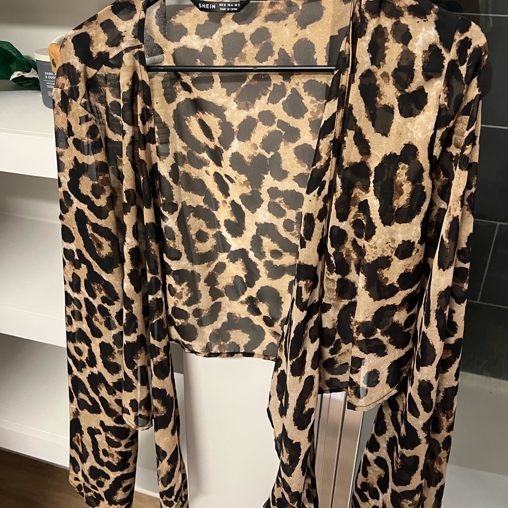 Sheer crop top (I would tie in the front) good condition